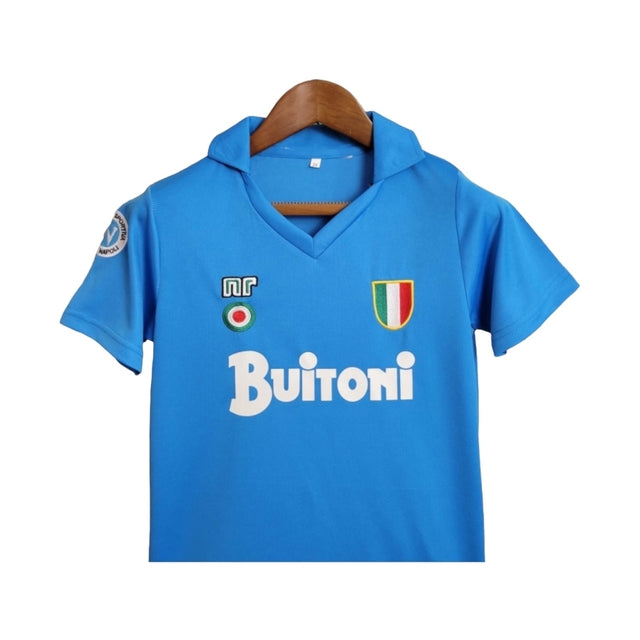 Kit Infantil Retrô Napoli I 1987/1988 - Ennere - Azul