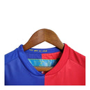 Kit Infantil Retrô Barcelona I 2008/2009 - Nike - Azul e vermelho com detalhes em amarelo