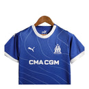 Kit Infantil Marseille II 23/24 - Puma - Azul com detalhes em branco