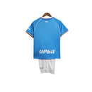 Kit Infantil Napoli I 23/24 - EA7 - Azul com detalhes em vermelho e verde