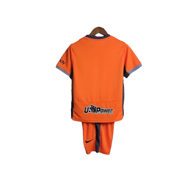Kit Infantil Inter de Milão II 23/24 - Nike - Laranja com detalhes em azul e cinza