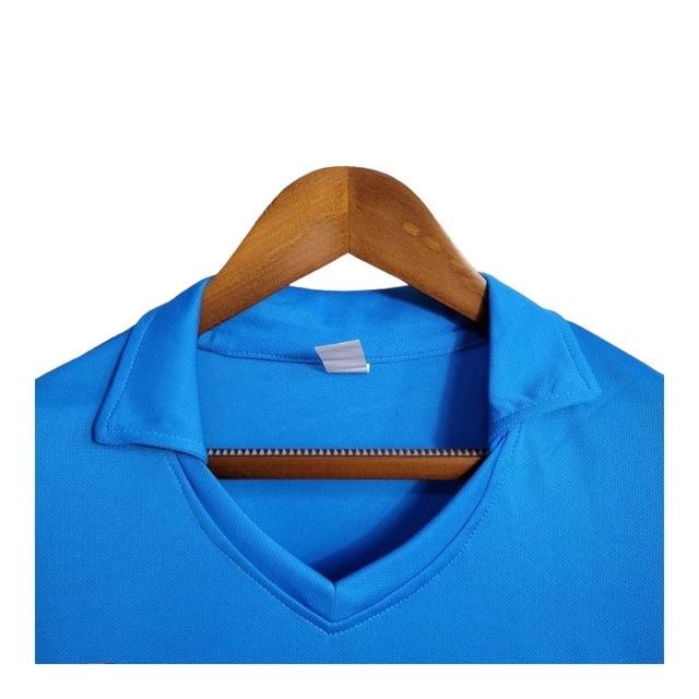 Camisa Retrô Napoli I 1988/1989 - Ennere Masculina - Azul