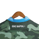 Camisa Retrô Napoli I 2013/2014 - Macron Masculina - Verde com detalhes em azul