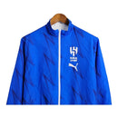 Jaqueta Corta-Vento Al-Hilal 23/24 dupla face - Masculina Puma - Azul e branca