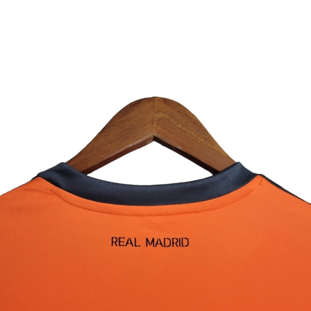 Camisa Retrô Real Madrid II 13/14 - Masculina Adidas - Laranja com detalhes em cinza