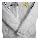 Jaqueta Corta-Vento Real Madrid 2023 - Masculina Adidas - Branca com detalhes em azul