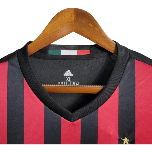 Camisa Retrô AC Milan I 2016/2017 - Masculina Adidas - Vermelha e preta