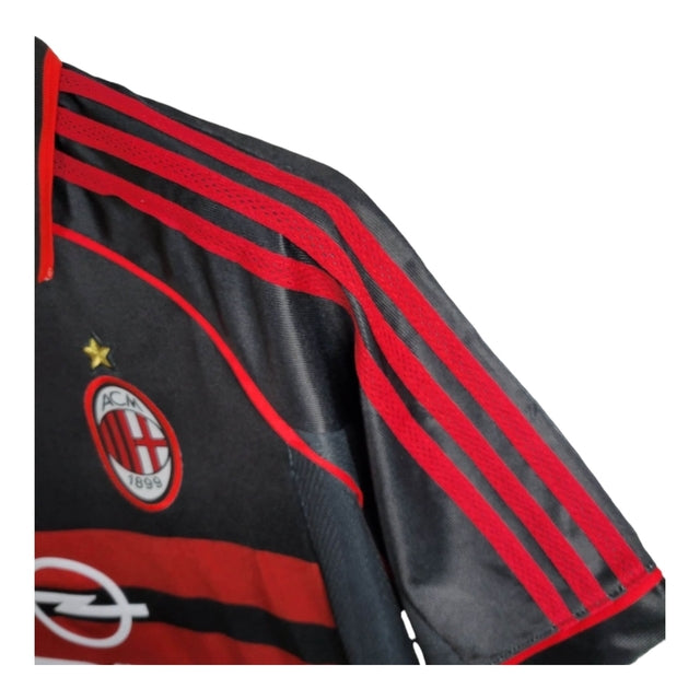 Camisa Retrô AC Milan III 1998/1999 - Masculina Adidas - Preta com detalhes em vermelho