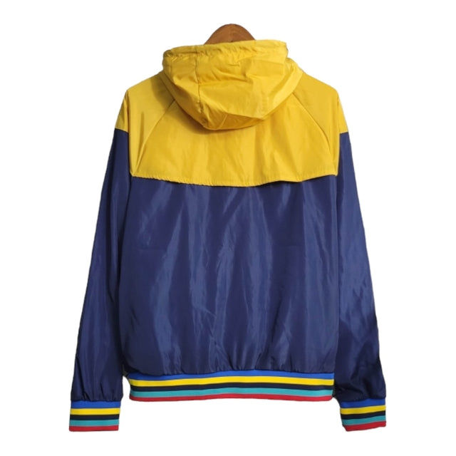 Jaqueta Corta-Vento Barcelona 23/24 - Amarela e azul