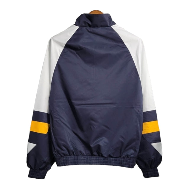 Jaqueta Corta-Vento Arsenal 23/24 - Azul com detalhes em branco e amarelo