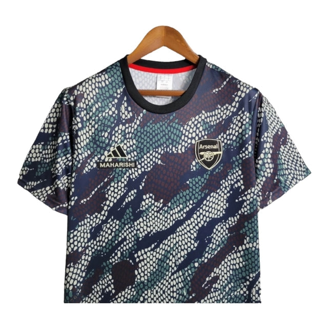 Camisa Edição especial Dragão Arsenal I 23/24 - Torcedor Adidas Masculina - Preta com detalhes em marrom e verde e branco
