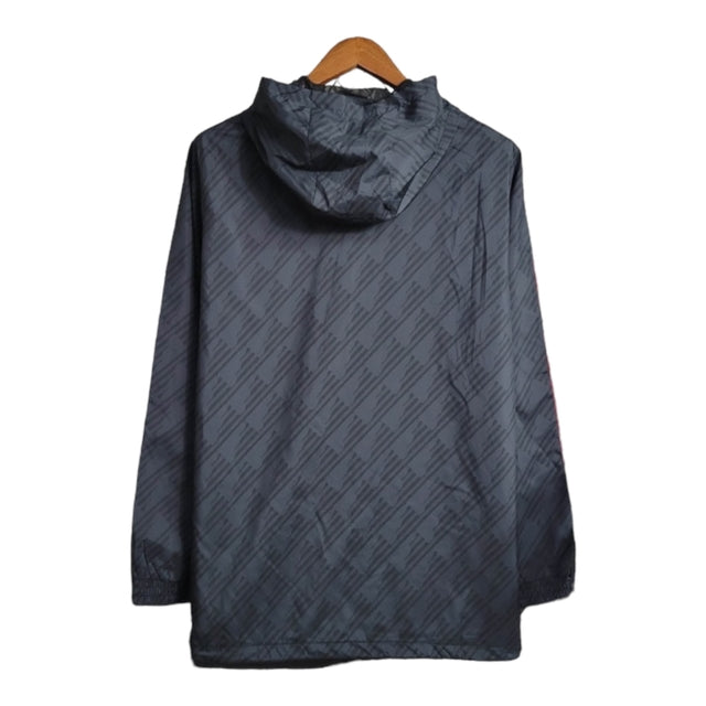 Jaqueta Corta-Vento Seleção da Alemanha 23/24 - Masculina Adidas - Preta com detalhes em vermelho e branco