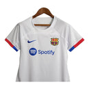 Camisa Barcelona II 23/24 -  Nike Feminina - Branca com detalhes em vermelho e azul