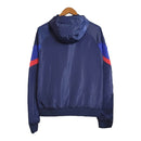 Jaqueta Corta-Vento Barcelona 23/24 - Azul com detalhes em vermelho