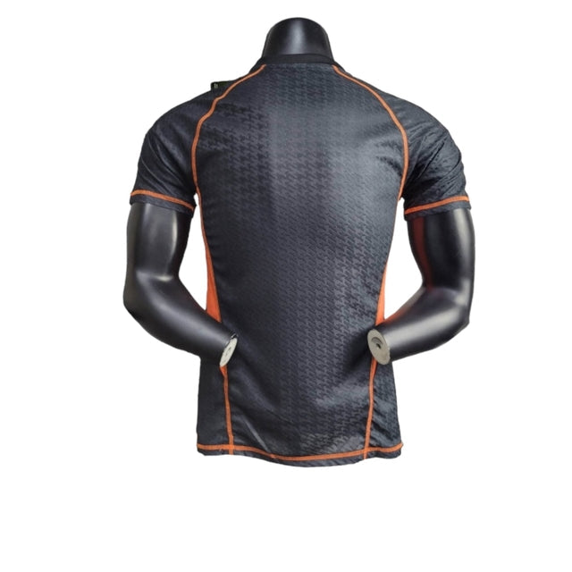 Camisa Seleção Argentina Goleiro 24/25 - Jogador Adidas Masculina - Preta com detalhes em laranja e amarelo