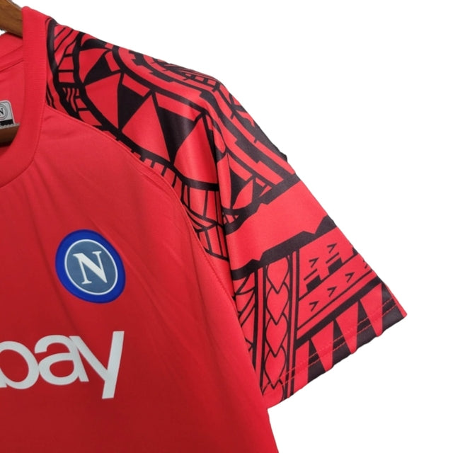 Camisa Napoli Treino 23/24 - Torcedor EA7 Masculina - Vermelha
