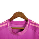 Camisa Seleção da Alemanha II 24/25 -  Adidas Feminina - Rosa com detalhes em roxo