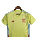 Kit Infantil Colombia II 24/25 - Adidas - Amarelo com detalhes em cinza e vermelho