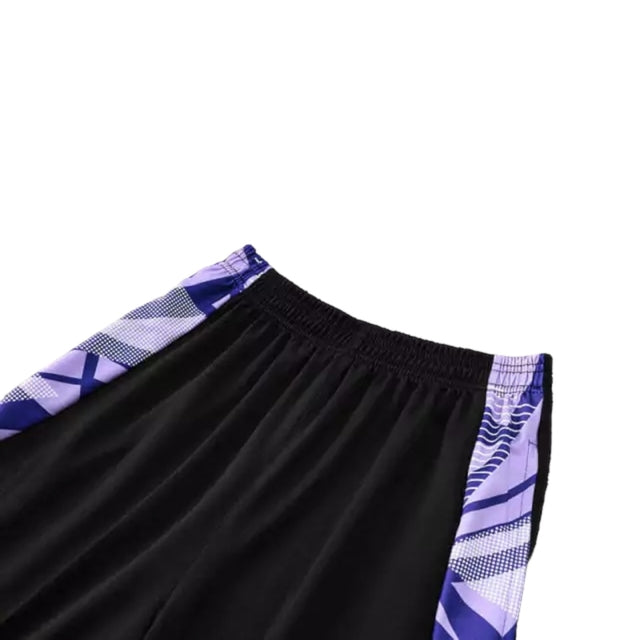 Conjunto Seleção Alemanha Treino 23/24 - Masculino Adidas - Branco com detalhes em preto e roxo