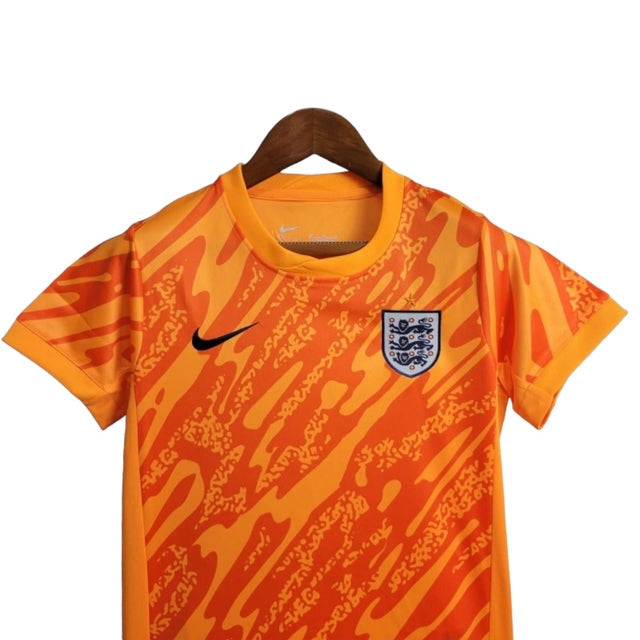 Kit Infantil Seleção da Inglaterra Goleiro 24/25 - Nike - Laranja
