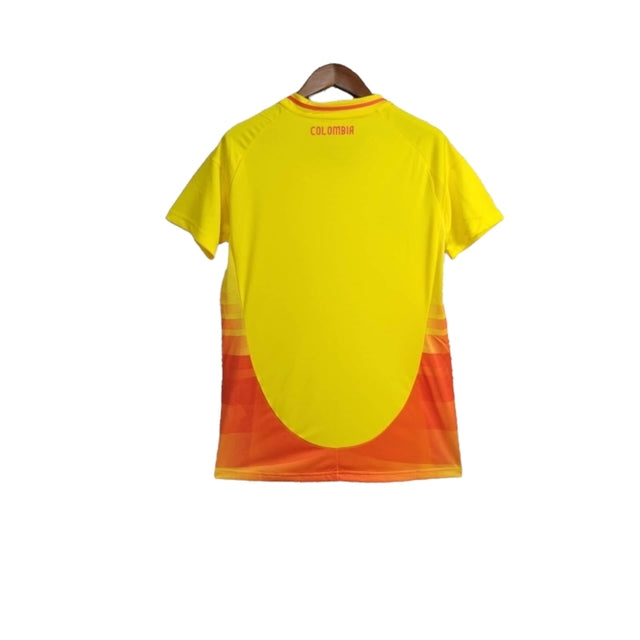 Camisa Seleção da Colômbia I 24/25 -  Adidas Feminina - Amarela com detalhes em laranja