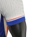 Camisa Chelsea II 24/25 - Jogador Nike Masculina - Branca com detalhes em azul e laranja