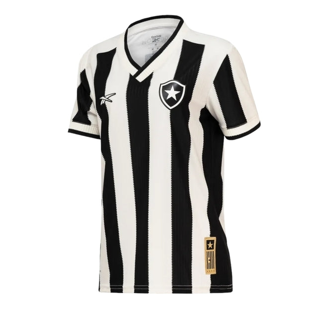 Camisa Botafogo I 24/25 -  Reebok Feminina - Branca e preta