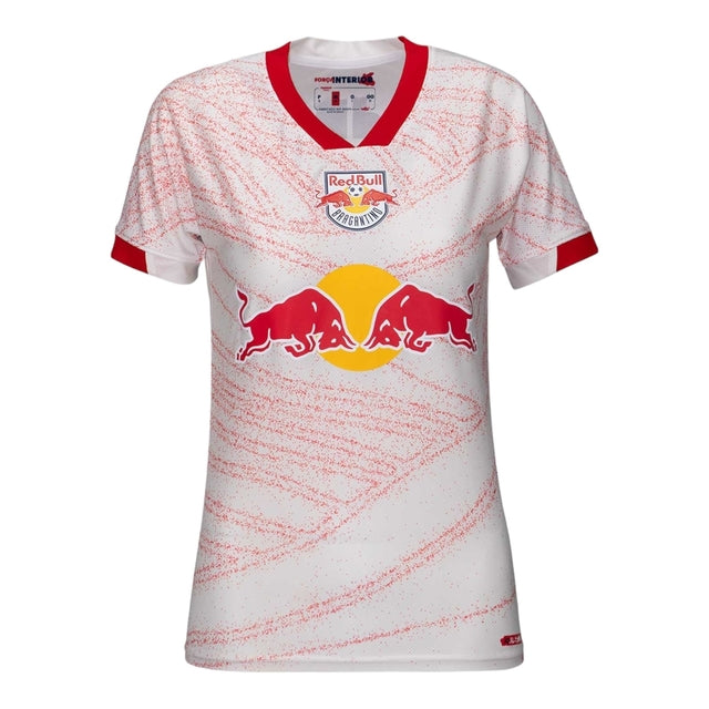 Camisa Red Bull Bragantino I 24/25 -  Feminina - Branca com detalhes em vermelho