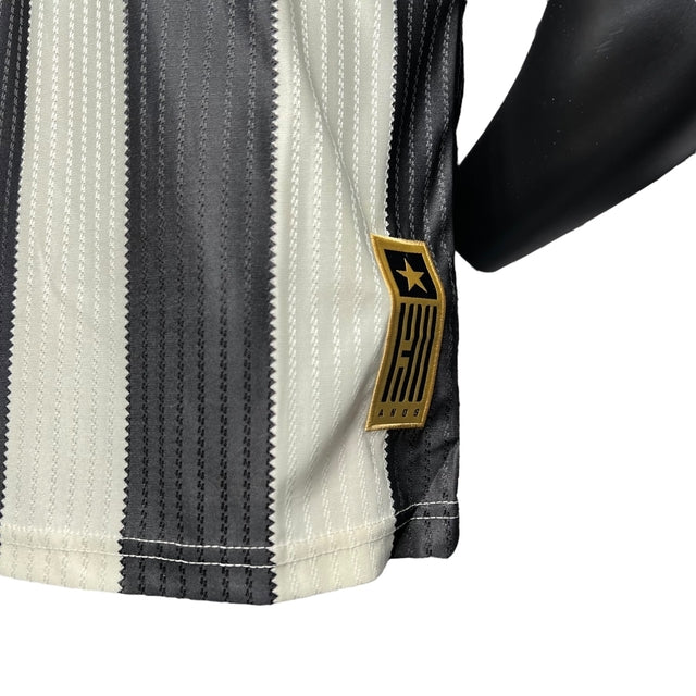 Camisa Botafogo I 24/25 - Jogador Reebok Masculina - Preta e branca