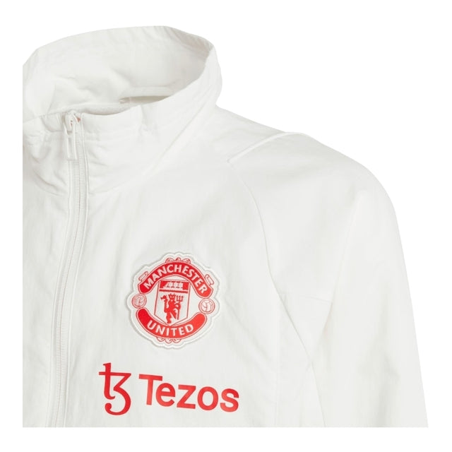 Jaqueta Corta-Vento Manchester United Treino - Masculina Adidas - Branca