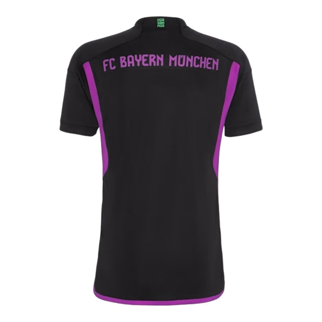 Camisa Bayern de Munique II 23/24 -  Adidas Feminina - Preta com detalhes em branco e roxo