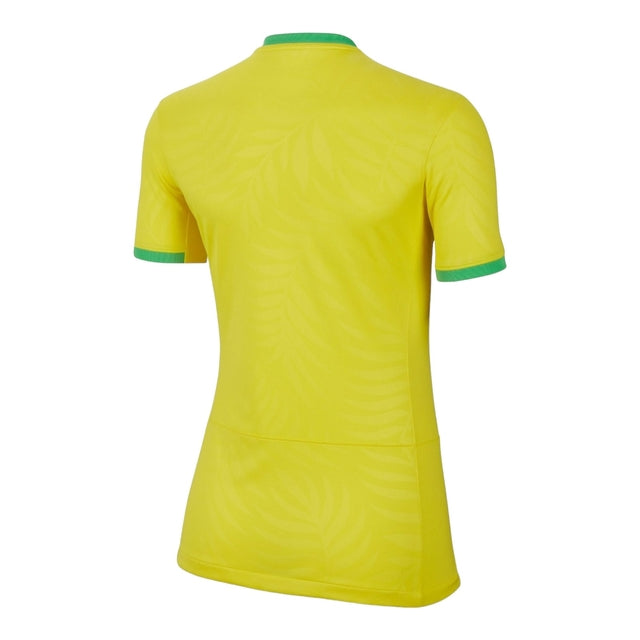 Camisa Seleção Brasileira I 23/24 -  Nike Feminina - Amarela com detalhes em verde