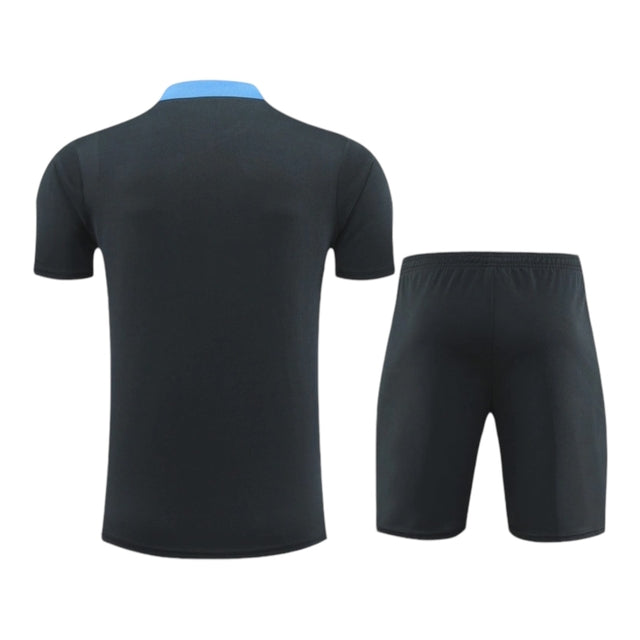 Kit Treino adulto - Camisa e Shorts - Tottenham Nike 24/25 - Cinza com detalhes em azul
