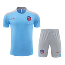 Kit Treino adulto - Camisa e Shorts - Atlético de Madrid Nike 24/25 - Azul e cinza