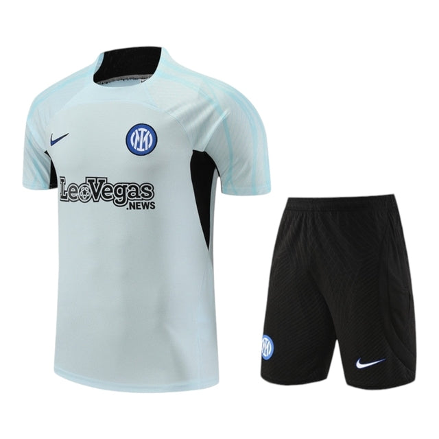 Kit Treino adulto - Camisa e Shorts - Inter de Milão Nike 24/25 - Azul e preto