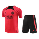 Kit Treino adulto - Camisa e Shorts - Paris Saint-Germain Nike 23/24 - Vermelho e preto