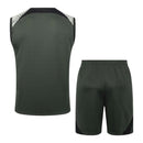 Kit Treino adulto - Camisa e Shorts - Barcelona Nike 23/24 - Verde com detalhes em branco