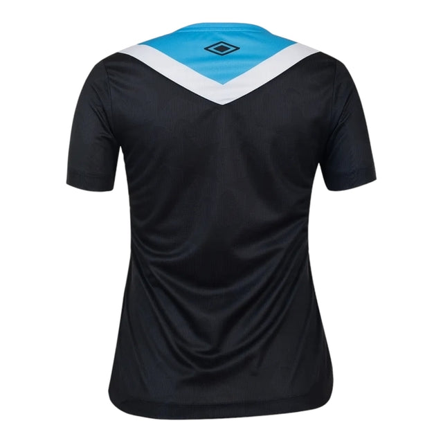 Camisa Grêmio III 24/25 -  Umbro Feminina - Preta com detalhes em azul e branco