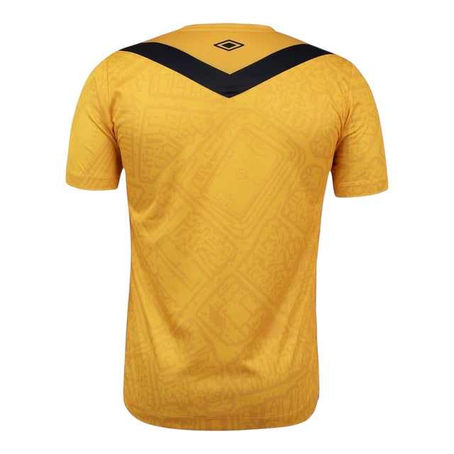 Camisa Santos III 24/25 - Torcedor Umbro Masculina - Amarela com detalhes em preto
