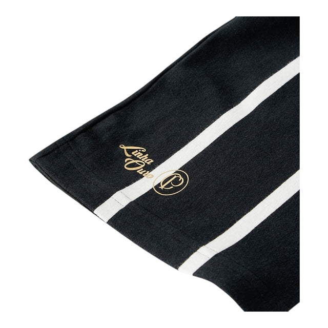 Camisa Retrô Corinthians 1919 - Masculina - Preta com listras brancas