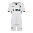 Kit Infantil Napoli II 24/25 - EA7 - Branco com detalhes em azul