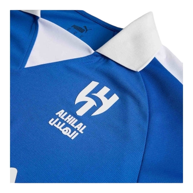 Camisa Aniversário Al-Hilal 24/25 - Torcedor Puma Masculina - Azul com detalhes em branco