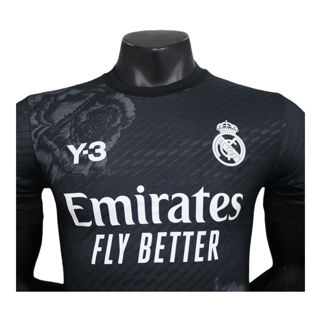 Camisa Edição especial Real Madrid 24/25 - Jogador Y-3 Masculina - Preta