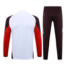Conjunto Bayern de Munique 24/25 - Masculino Adidas - Branco e vinho com detalhes em vermelho