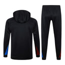 Conjunto Barcelona Treino 24/25 - Masculino Nike - Preto com detalhes em azul e vermelho