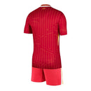Kit Infantil Liverpool I 24/25 - Nike - Vermelho com detalhes em amarelo