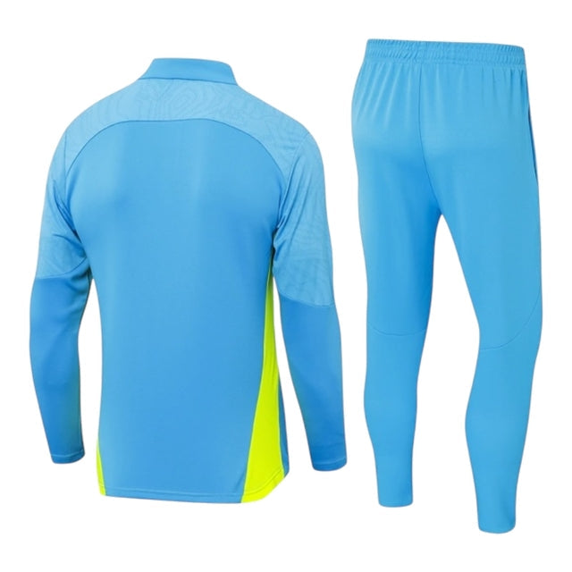 Conjunto Manchester City 24/25 - Masculino Puma - Azul com detalhes em verde