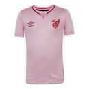 Camisa Athletico Paranaense Outubro Rosa 24/25 -  Umbro Feminina - Rosa com detalhes em vermelho