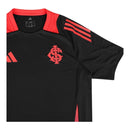 Camisa Internacional Treino 25/26 - Torcedor Adidas Masculina - Preta com detalhes em vermelho