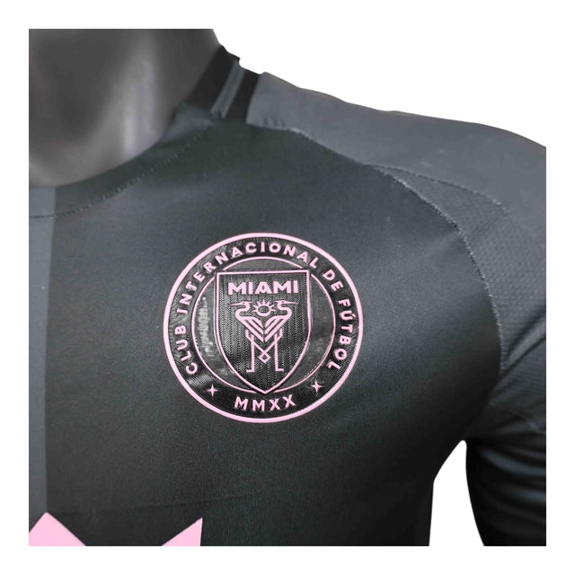 Camisa Inter Miami II 25/26 - Jogador Adidas Masculina - Preta com detalhes em rosa